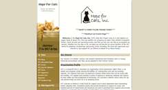 Desktop Screenshot of hopeforcatsinc.org